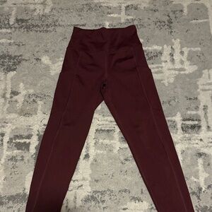 American Eagle Outfitters Deep Red Pocket Leggings
